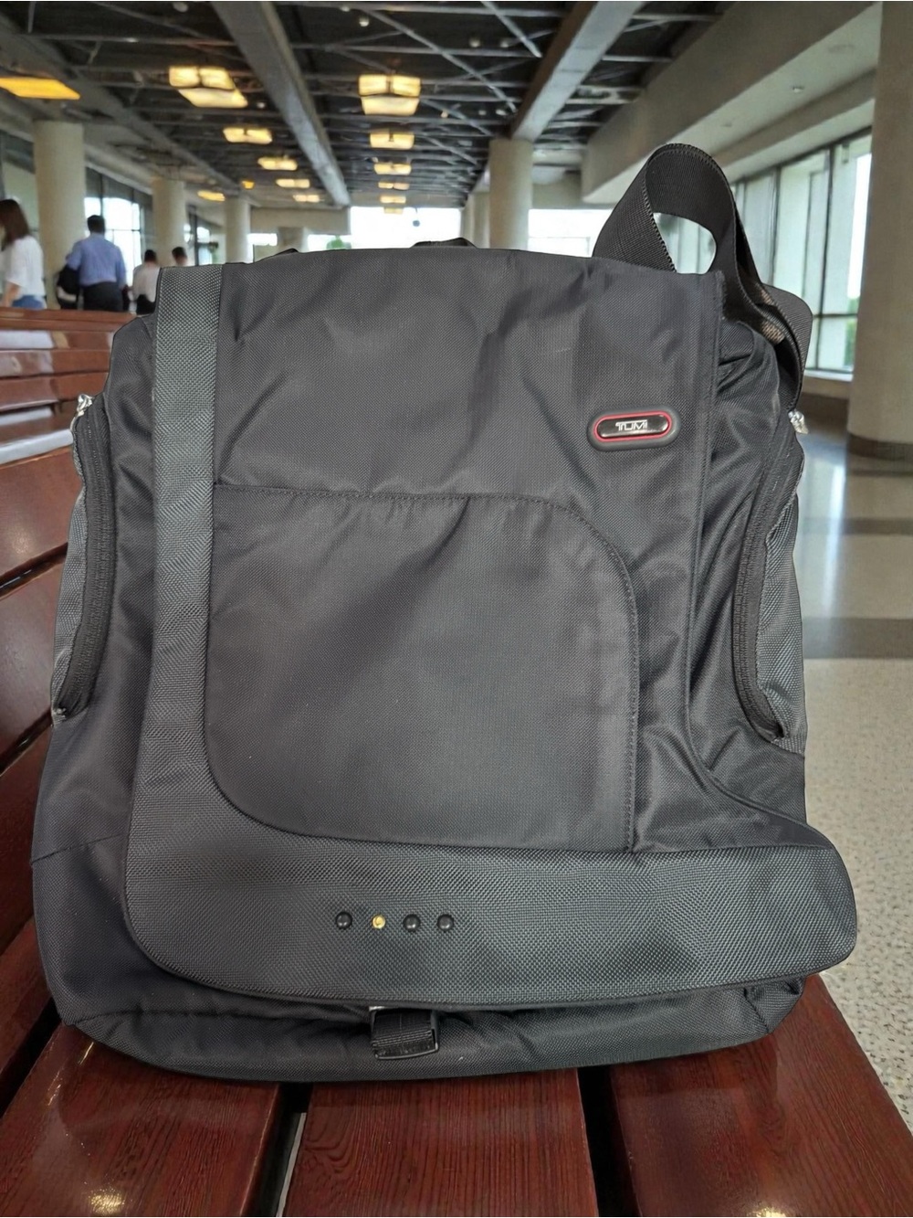 Tumi Black Men's T-Tech 5103D Men’s Black Ballistic Nylon Backpack